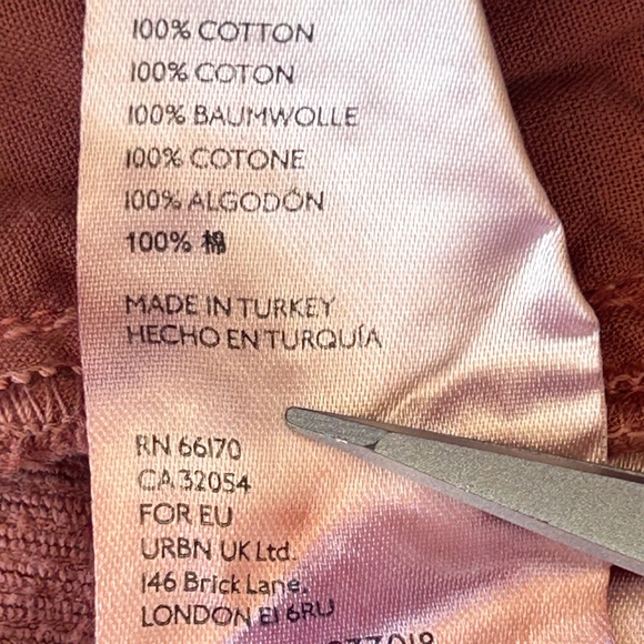 We The FreeWomen’s Corduroy Pants Hi-Waist Tapered Leg Dusty Rose Size 28‎ - Picture 8 of 12